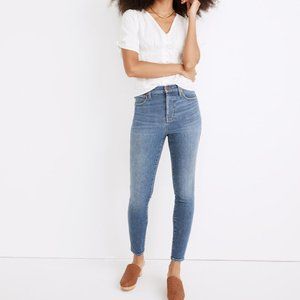 Madewell 10" High-Rise Skinny Crop Jeans in Bradfield Wash 29
